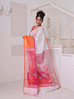 Off White Matka Soft Saree With Resham Pallu-MA64MT402260010