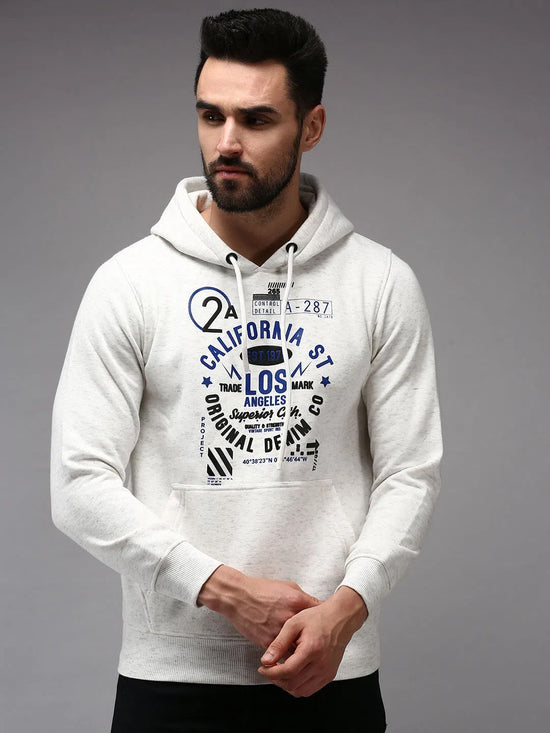 Men White Solid Sweatshirt-OTSS-27-Offwhite