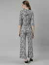 Women White Printed Tracksuit-AF-2048-White