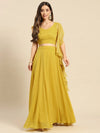 Women Solid Standard Yellow Jumpsuits & Sets