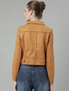 Women Rust Solid Tailored Jacket-CHN-883-Rust