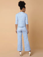 Women Blue Abstract Tracksuit-AF-1976-Blue