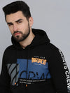 Men Black Printed Sweatshirt-SCAW-31-Black