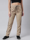 Women Solid Slim Fit Brown Track Pant-AF-1614-Brown