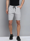 Men Grey Solid Sports Shorts-EX-1061-1-Grey