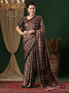 Saree Mall Women's Crepe Black Printed Designer Saree With Blouse Piece-MOHAR202B