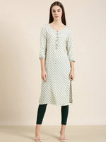 Women Off White Paisley Straight Kurta-NJ-3531328-Offwhite