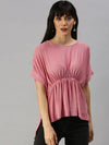 Women's Pink Embellished Tops-AE-10179-Pink