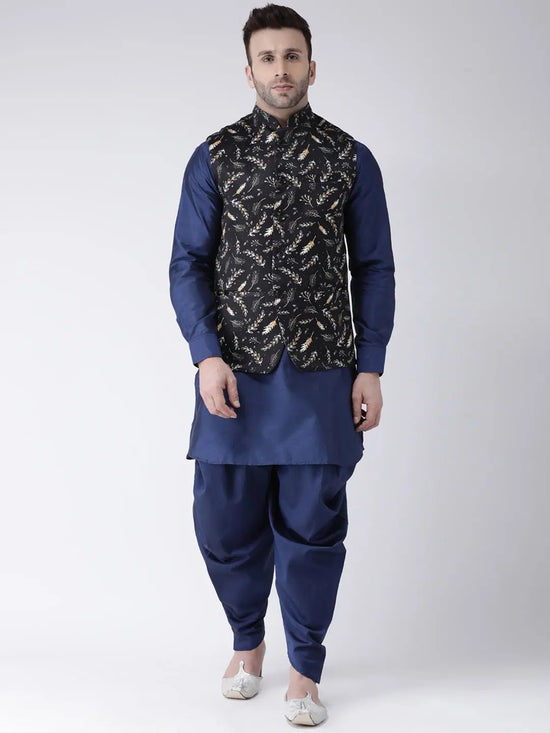 Hangup Men Standard Printed Men's Indian Wear-114APrintedNehru