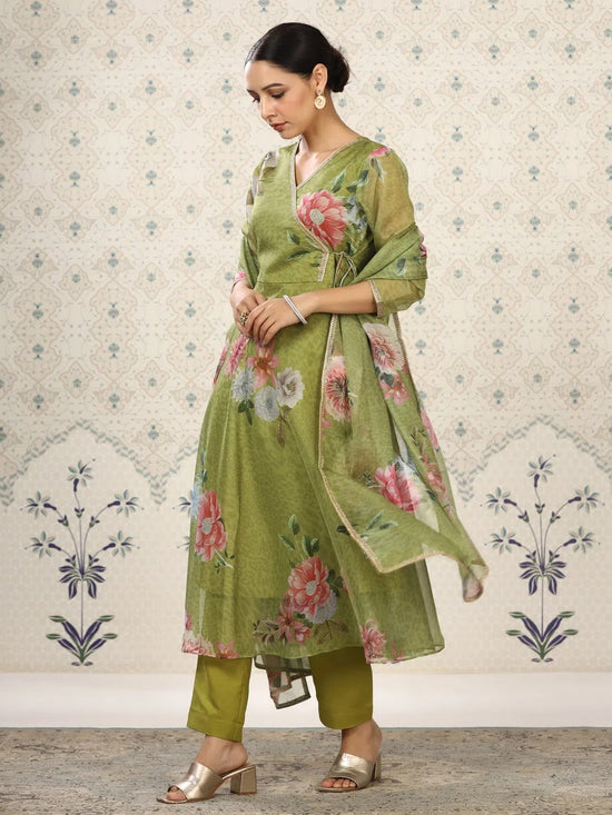 Avanshee Women's Latest Floral Printed Kurta, Pant With Dupatta-ES-7520