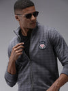 Men Grey Checked Sweatshirt-OTSS-19-Grey