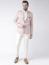 Hangup Men Standard Checkered Men Formalwear-D17CheckBlazer