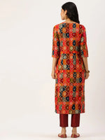 Women's Multi Printed Straight Kurtas-GW-1867-Multi