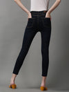 Women's Navy Blue Solid Skinny Fit Denim Jeans-GZ-5169-1-Navyblue