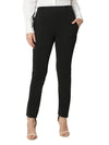 Smarty Pants Women's Cotton Lycra Ankle Length Black Formal Trouser-SMPT-954A-S