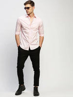 Men Pink Solid Shirt-FERRERO-1669-Pink