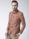 Hangup Men Standard Printed Men Formalwear-D355ButtonBlazer