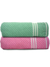 Athom Living Diagonal Stripe Terry Towel Pack of 2-DST-CH