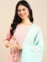 Women's Peach Solid Kurta Set-FS-2663-Peach