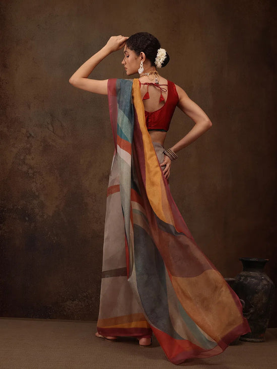 Subtle Grace Drape Saree-SZ-AASI-2211