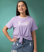 Lil Tomatoes Girls Cotton Crop Top-GGT-S24-1484_PURPLE_28