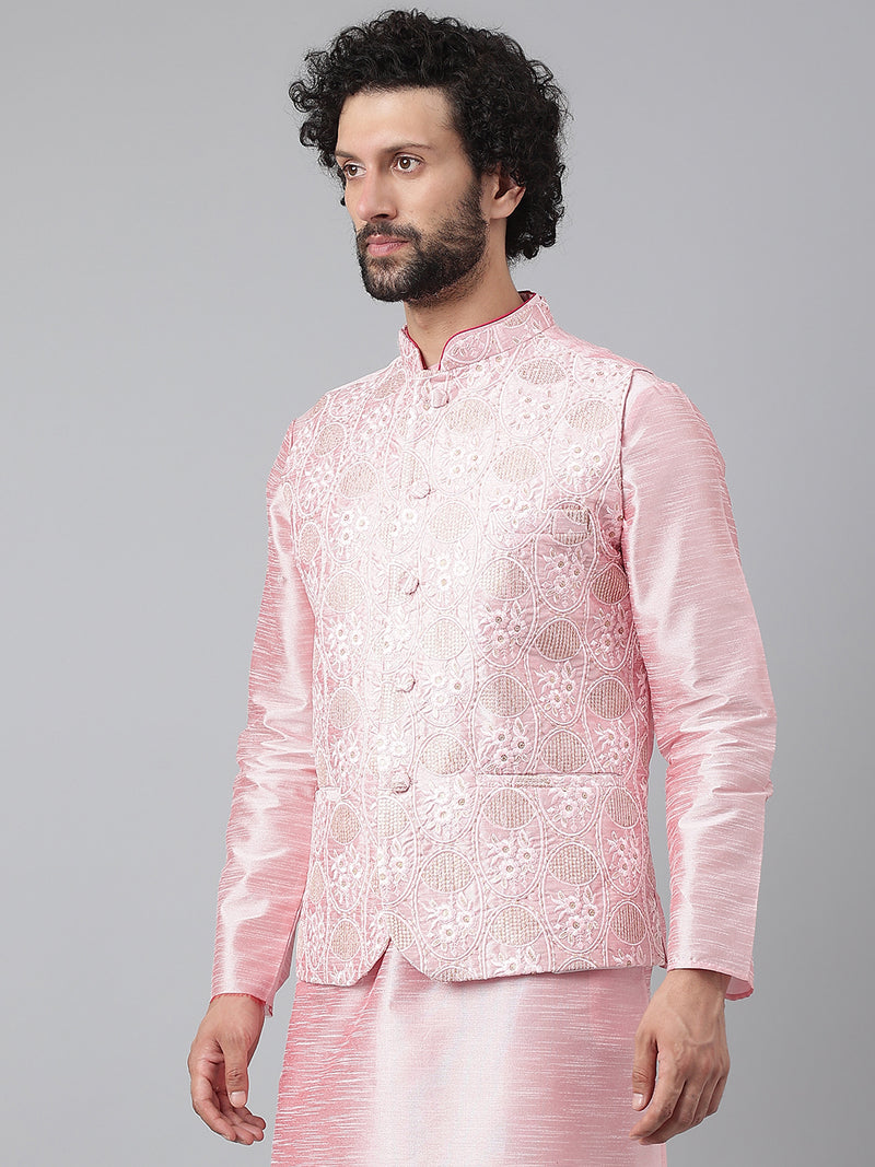 Hangup Men Standard Embroidered Men's Indian Wear-192A_Emb_Nehru