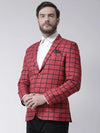 Hangup Men Standard Checkered Men Formalwear-D80CheckBlazer