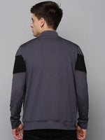 Men Grey Colourblock Sweatshirt-PR-DF025-2-Grey