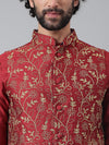 Hangup Men Standard Embroidered Men's Indian Wear-197A_Emb_Nehru