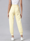 Women Yellow Solid Track Pant-AF-1806-Yellow