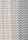 Ikat Chevron 100% cotton geometric curtain for living room - Room darkening -  Grey - Pack of 1-230423046