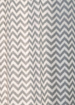 Ikat Chevron 100% cotton geometric curtain for living room - Room darkening -  Grey - Pack of 1-230423046