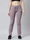 Women Solid Slim Fit Lavender Track Pant-AF-2190-Lavender