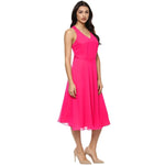 Backless tie up Dress in Pink