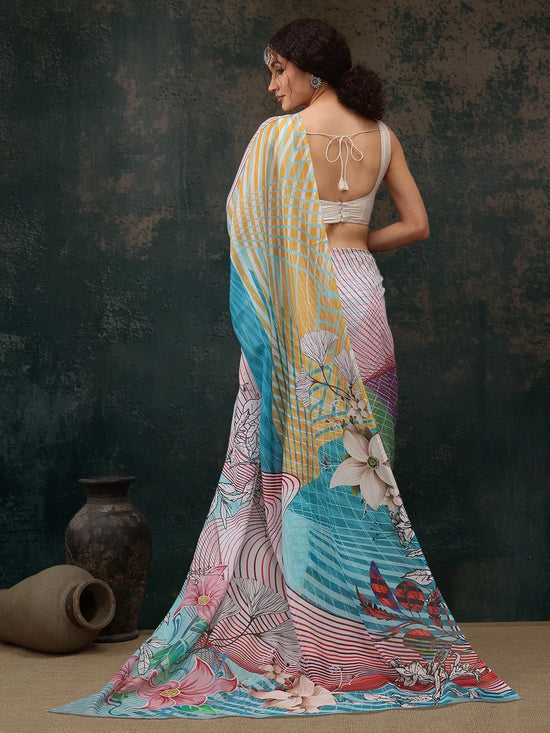 Subtle Ethnic Flair Saree-SZ-JUHI-MULTI-2262