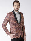 Hangup Men Standard Printed Men Formalwear-D29TuxedoBlazer