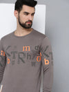 Men Grey Solid Sweatshirt-SCAW-26-Grey