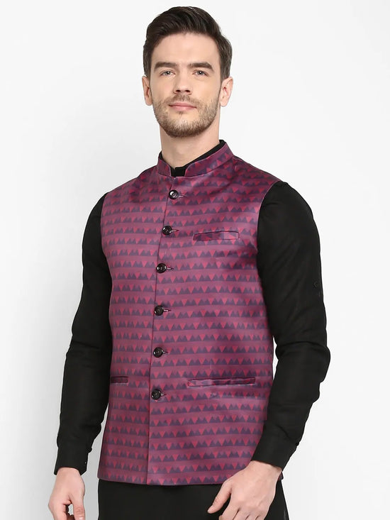 Hangup Men Standard Printed Men's Indian Wear-173A_Printed1_Nehru