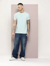 Dillinger Men's Pastel Blue Plain T-Shirt