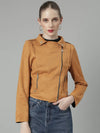 Women Rust Solid Tailored Jacket-CHN-883-Rust