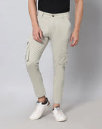 Cargos with Neon Zip and 6 pockets-Grey-HZC9112-30