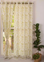 Tulip Garden 100% cotton floral curtain for kids room, living room & bed room - Room darkening - Pack of 1-230423100