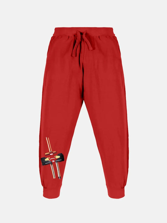 Boys Racing Car Printed Track Pant-AW23BTP012043