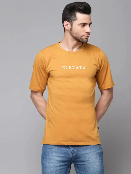 Rigo Printed Oversized Half Sleeves Round Neck Cotton T-Shirt-CT02231547-L