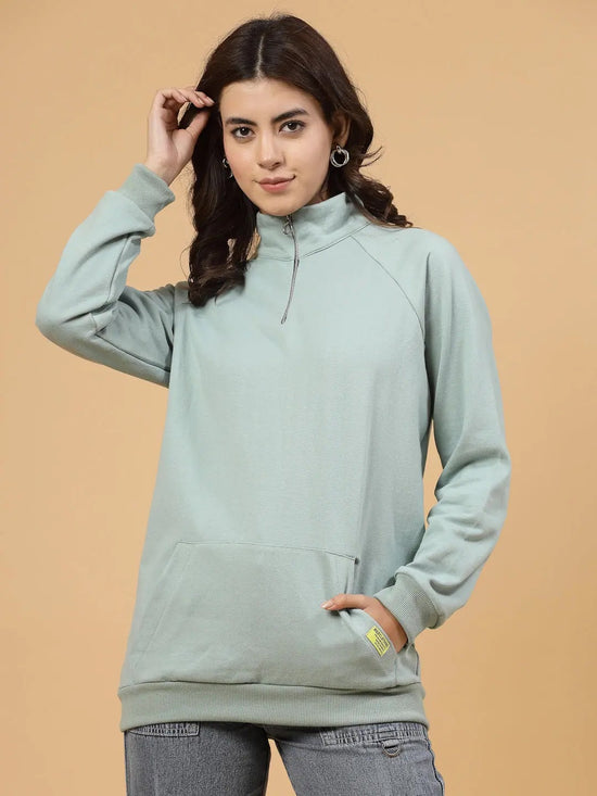 Rigo Women Oversized Printed Fleece Sweatshirt-WSW057-1107-L