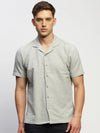 Men Grey Solid Shirt-CALIGO-1764-Grey