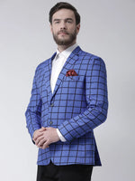 Hangup Men Standard Checkered Men Formalwear-D75CheckBlazer