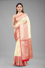 Timeless Ethnic Splendor Saree-SZ-CRB6-WT-604