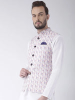 Hangup Men Standard Printed Men's Indian Wear-40APrintedNehru