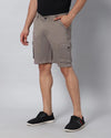 Solid Stretchable Shorts with 6 pockets-Grey-HCS6019-30